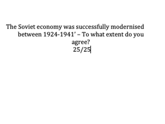 AQA Tsarist and Communist Russia