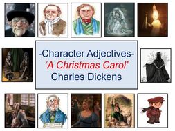 A Christmas Carol - Character Adjectives Display by MrAntimony | Teaching Resources