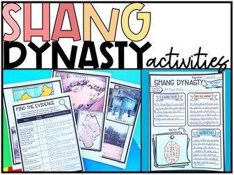 Ancient China Shang Dynasty Activities KS2