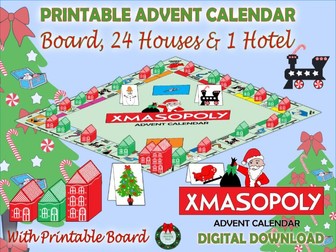 Christmas Activities - Monopoly Themed DIY Advent Calendar