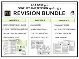 Conflict And Tension Revision Bundle Aqa Gcse 9-1 