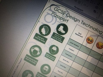 GCSE Design Technology Health & Safety Passport