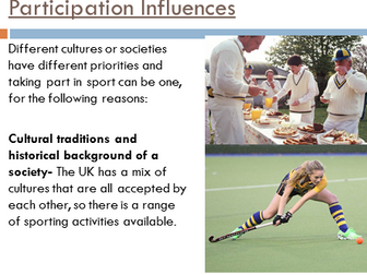 Cultural Influences on Sport and Participation