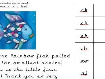 The Rainbow Fish Phoneme Spotter