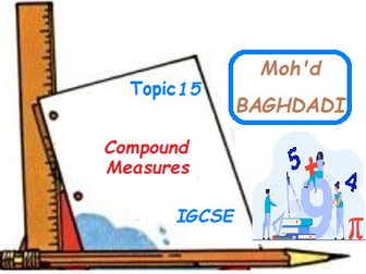 Unit1-T15-IGCSE-Compound Measures