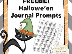 Hallowe'en Journal Prompts FREEBIE!