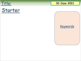 Updated lesson planning template