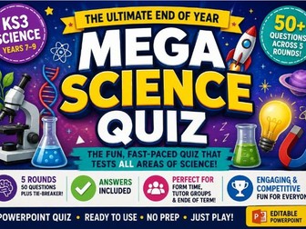 KS3 Science End of Year Mega Quiz