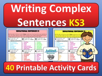 Complex Sentences Improving Writing KS3