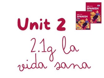 2.1G La vida sana (Spanish- New specification- Kerboodle)