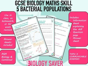 GCSE Biology Maths Skill - 5 Bacterial Populations