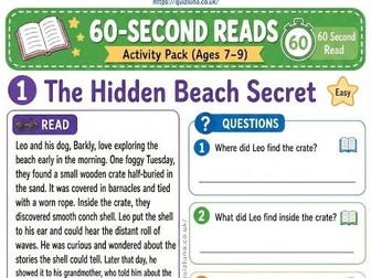 60-Second Reading Activities for KS1
