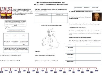 Why the Industrial Revolution Happened Here? - Worksheet to support the BBC Documentary