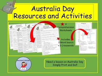 AustraliaDayResourcesandActivitiesMiddletoUpperPrimary