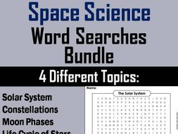 Space Science Word Search Bundle