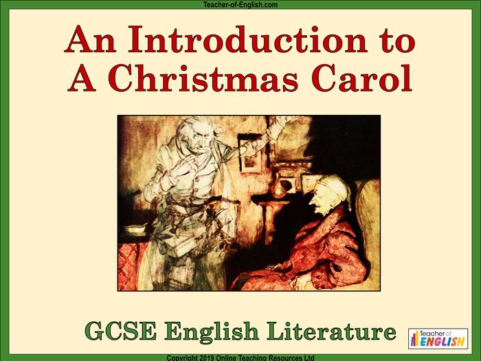 Introducing A Christmas Carol at GCSE | Teaching Resources
