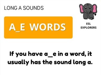 Phonics: Long Sounds (A/I/O)