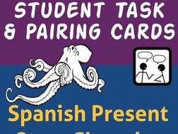 Spanish Task Cards and Pairing Cards * Verbos Regulares en el Presente * Para dictados y juegos