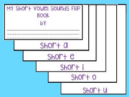 Adorable No-Prep Short Vowel Sounds Flip-Book