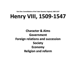 AS Tudor revision booklets