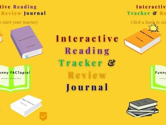 Interactive Reading Tracker & Review Journal