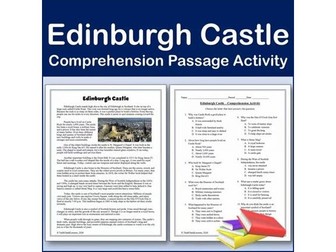 Edinburgh Castle | International Landmarks Reading Comp Passage & Activity