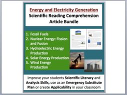 Energy and Electricity Generation - Science Reading Article Bundle