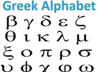 The Greek Alphabet