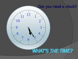 ESOL simple telling the time activity - twelve clock images to read and say