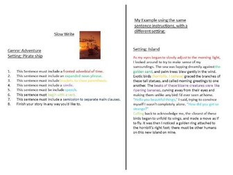 Year 6 slow writes - Writing, SPaG (GAPs)  SATs / KS2 Exams