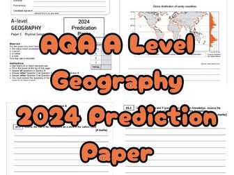 AQA A Level Geography 2024 Prediction Paper - Water, Carbon, Coasts and Hazards