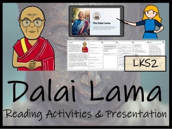 Dalai Lama Reading Comprehension Activities | Year 3 or Year 4