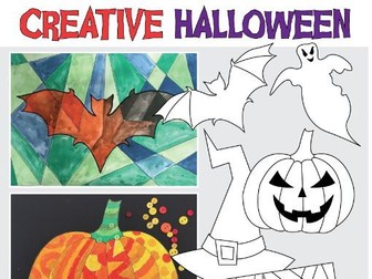 Halloween Art Activities and Colouring Pages