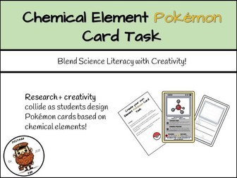 Chemical Element Pokemon Card