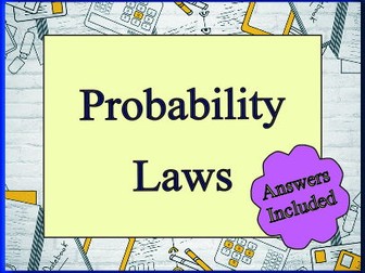 The Probability Laws for 'A' Level - With answers