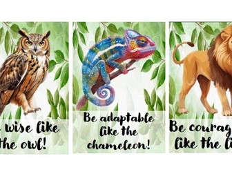 Inspirational Jungle Animal Posters