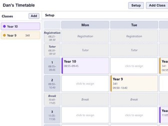 Timetable Builder & Planner