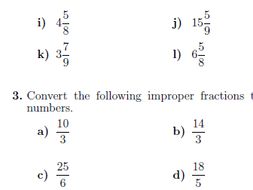 Improper Fractions And Mixed Numbers Worksheet With Solutions By Improper Fractions And Mixed Numbers Worksheet With Solutions