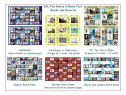 Sports and Exercise 6 Board Game Bundle