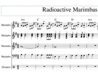 Radioactive by Imagine Dragons for Marimbas