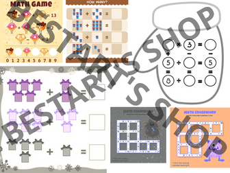 Templates for Addition Math Blank Plus Sums / Equation Number Bonds Clip Ar