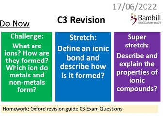 C3 Ionic and Metallic Bonding