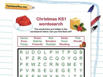 Christmas KS1 wordsearch