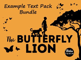 The Butterfly Lion | Example Text BUNDLE