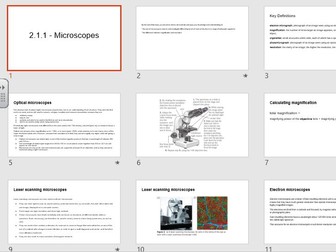 OCR A-level Biology - 2.1 Cell structure - Entire unit