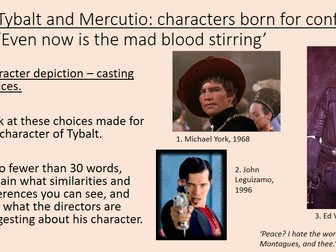 Mercutio and Tybalt conflict Acts 1 and 2