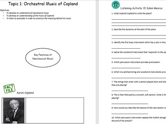 AQA GCSE Music Area of Study 4 Full SOW Resources