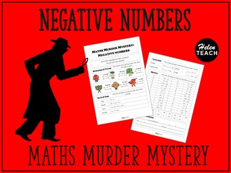Negative Numbers Maths Murder Mystery With Answers