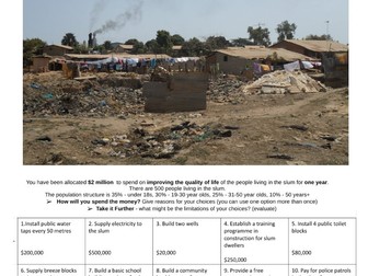 Planning for the Urban Poor - Decision Making Exercise