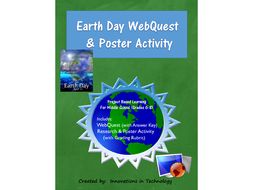 Fun Facts about Earth Day WebQuest & Poster Activity
